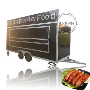 2023 Нов Произведено трейлър the Big Food Truck Европейската количка за хот-дог, напълно оборудвана кола за бързо хранене със сладолед и кафе