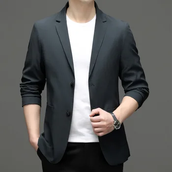 2251-R-Мъжки trend Ежедневни Памук Корейски Мъжки свободен костюм по поръчка