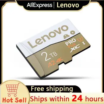 Lenovo Class10 2 TB Micro TF SD-Карта 1 TB 512 GB 256 GB Флаш Карта Памет SD / TF 128 GB A2 V30 Mini SD Карта За Игри на Nintendo Switch