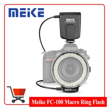 Meike FC-100 FC100 Ръчно Led Макрокольцевая Светкавица Speedlight за Цифров Огледално-рефлексен Фотоапарат Canon Nikon Olympus Panasonic Pentax