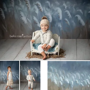 Зимата на фона на портрет на бебета чрез търг Фон за снимки на горски ветрове Фотосесии на новородени деца на рожден ден