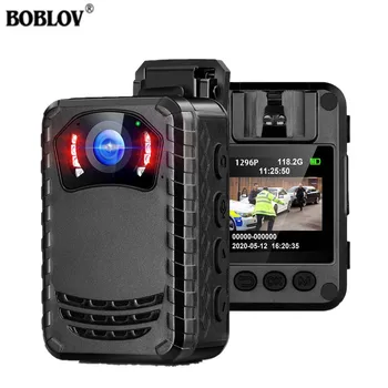 Камера за тялото BOBLOV N9, камера за нощно виждане, монтирана в тяло, видео рекордер, запис на видео Полицейска камера, камера за тяло