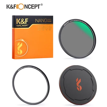 Магнитен Филтър за обектив K & F Concept ND8 49 мм-82 mm с 28-Слойным Водо - и Пылезащитным Покритие С Капак Филтър И Магнитен Основния Пръстен