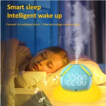 Многофункционален интелигентен уред за сън с капацитет от 1500 mah Ултразвукова терапия на 12 Сценарии на сън и пробуждане / Звук на природата / НАПРАВИ си сам