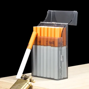 Пластмасова кутия за цигари с автоматична плъзгаща се капачка, мъжки кутия за цигари