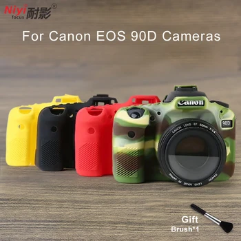 Силиконов калъф за огледално-рефлексен фотоапарат, чанта за Canon EOS 90C защитно фолио за Canon 90C