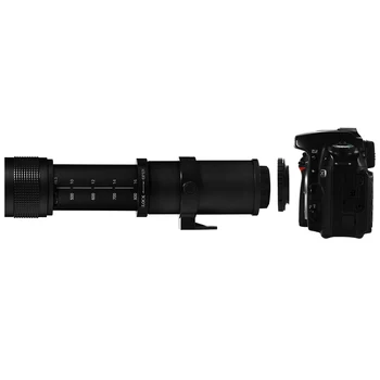 Супертелеобъектив 420-800 мм F/8.3-16 с Ръчно увеличение + Преходни Пръстен T2 за Цифрови огледално-Рефлексни Фотоапарати Canon EF EF-S Mount Lens