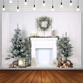 Фон за снимки Avezano, Коледно дърво, Зимна венец, портрет на новородено, декорация за вашето семейно парти, подпори за фото студио